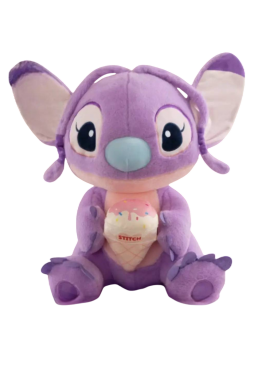 Игрушка-подушка «Стич» с пледом внутри (фиолетовый)